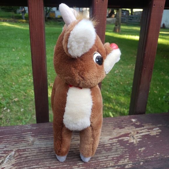 Vintage APPLAUSE Rudolph The Red Nosed Reindeer - 13" TALL - Picture 5 of 12